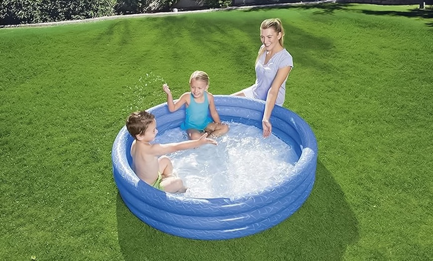 Image 9: Kinderzwembad met opblaasring van Bestway
