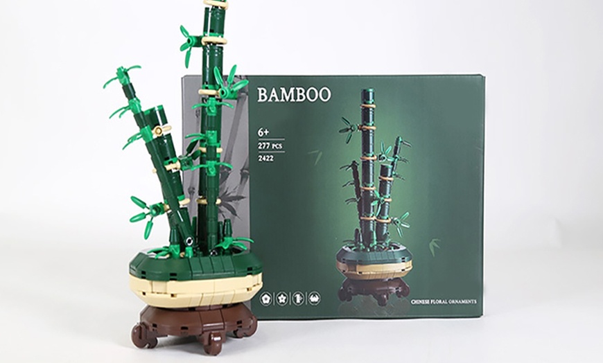 Image 6: LEGO Inspired Flowers Building Blocks Set