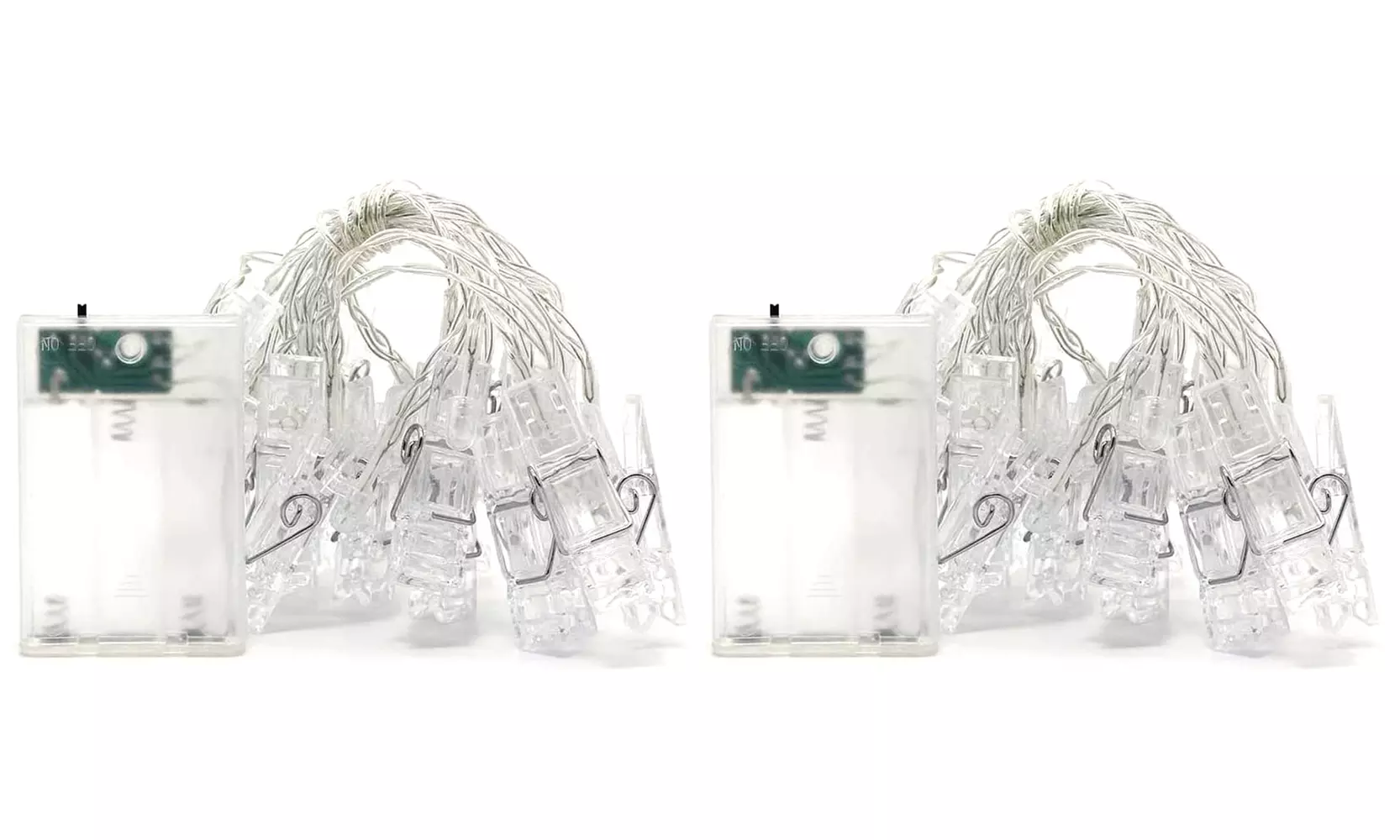 1x oder 2x LED-Lichterkette 1,5 m oder 3 m mit Fotoclips