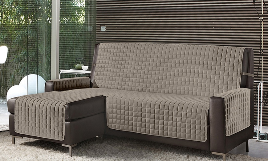 Image 24: Omkeerbare gewatteerde bankhoes