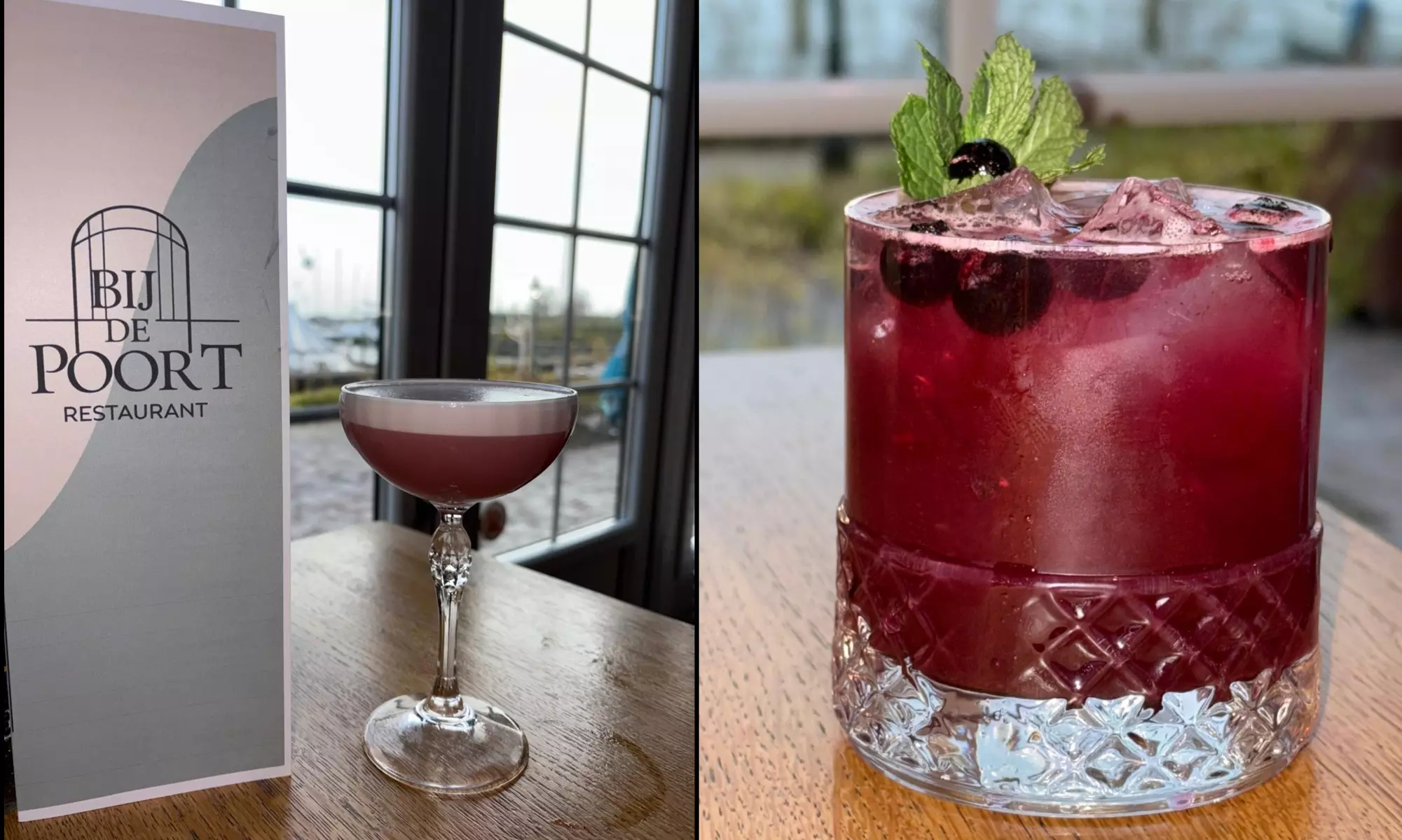 3-gangen à la carte menu aan de jachthaven bij Restaurant Bij de Poort