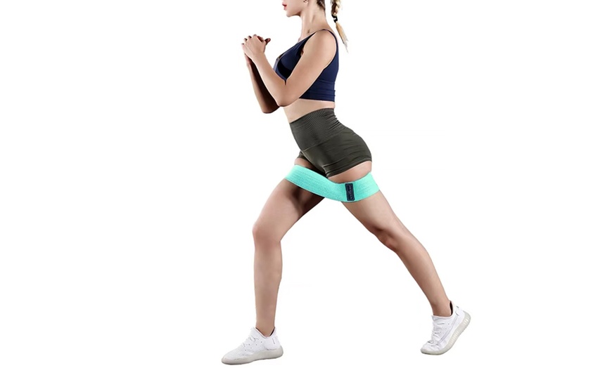 Image 11: 3Pcs Resistance Hip Booty Bands
