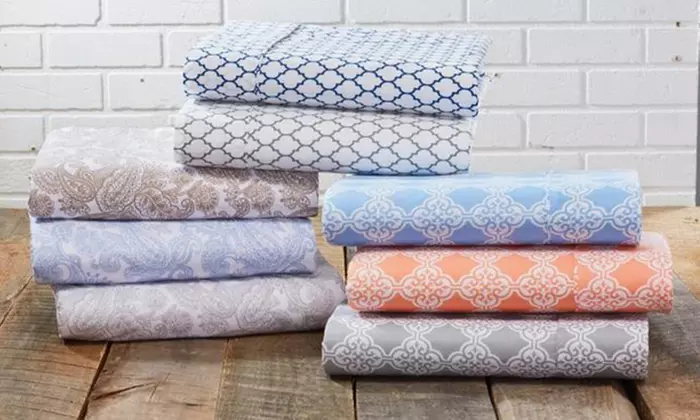 Printed Microfiber Sheet Sets - 3 Styles to Choose From  - Primary Image