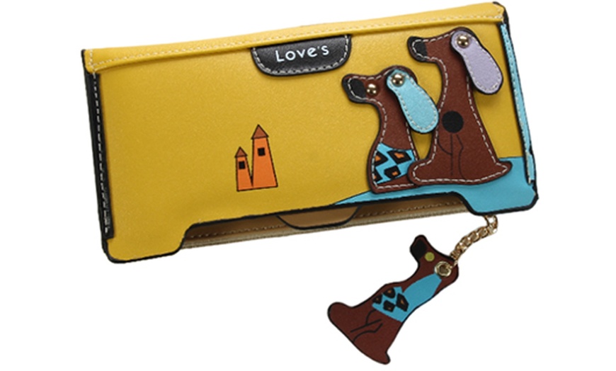 Image 12: Women's 3D Dog Wallet