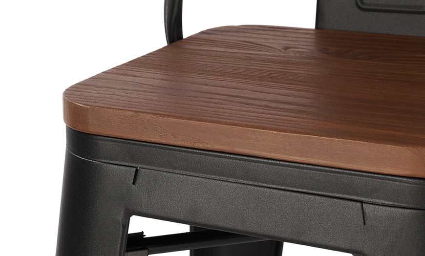 Image 3: Living And Home Limited Two- or Four-Piece Bar Stools Set