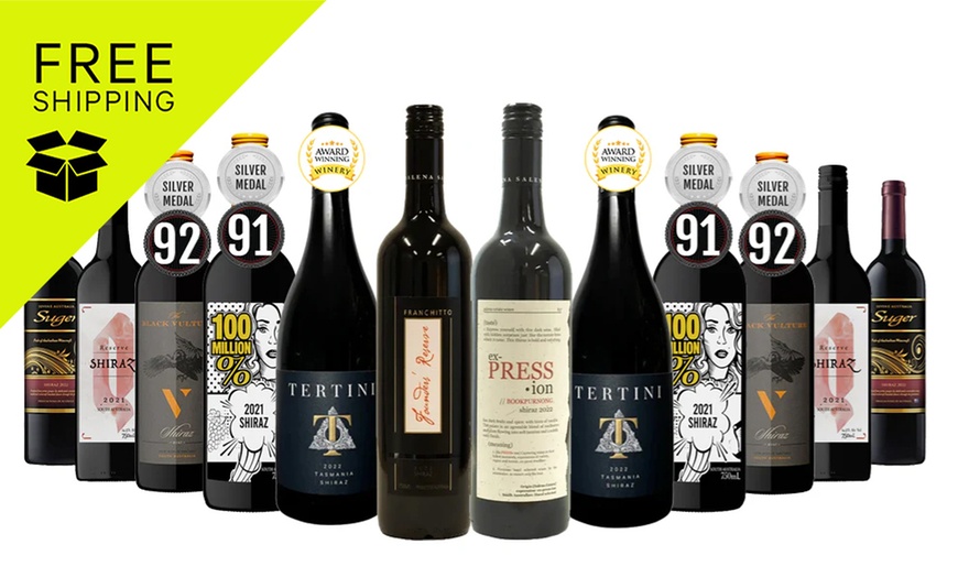 Image 1: Dazzling Premium Shiraz Mixed - 12 Bottles