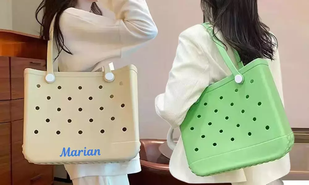 Get Mom beach-ready with these trendy, Waterproof Custom Beach Bags