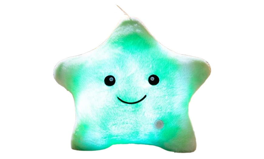 Image 4: LED Light Star Plush Toy Soft Stuffed Star Mini Pillow