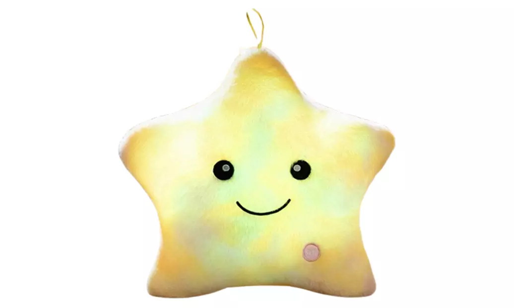 LED Light Star Plush Toy Soft Stuffed Star Mini Pillow