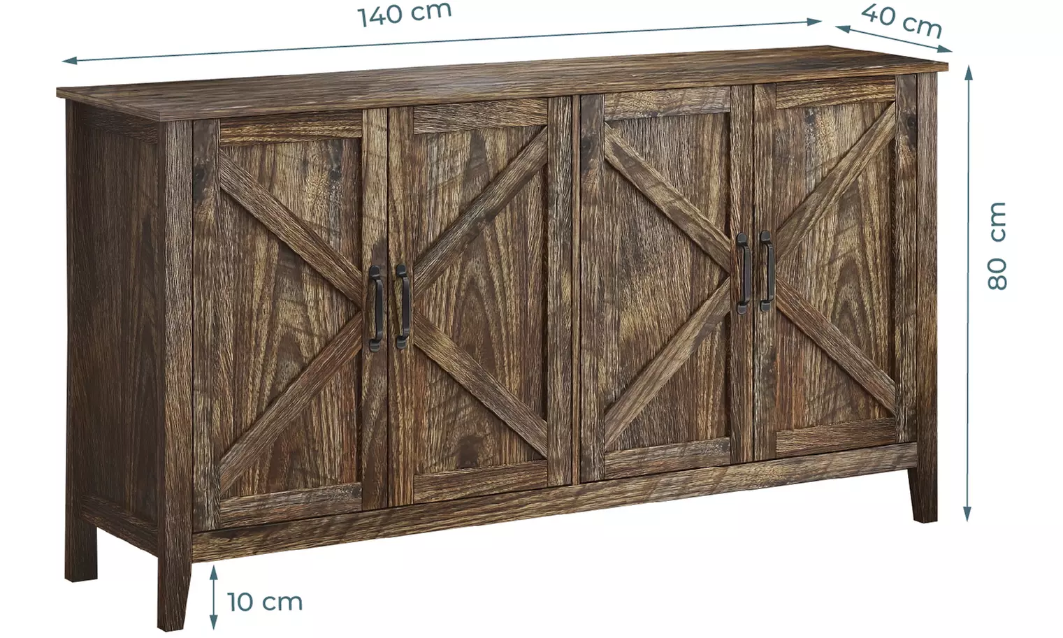 Aparador rustique de 80 cm ou 140 cm