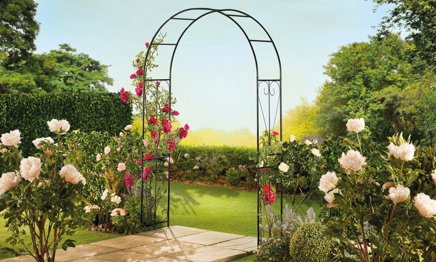 Image 5: Garden Gear 2.2m Metal Garden Arch