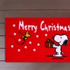 Image 4: 1x oder 2x Fußmatte mit weihnachtlichem Snoopy-Motiv