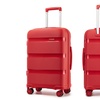 Image 21: KONO One or Four Piece Colorful PP Hard Shell Suitcase With TSA Lock