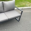 Image 3: Fimous Aluminum Outdoor Garden Corner Sofa 