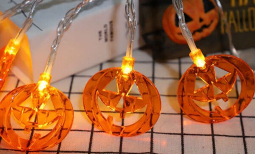 Image 3: Halloween Decoration LED Pumpkin Light String