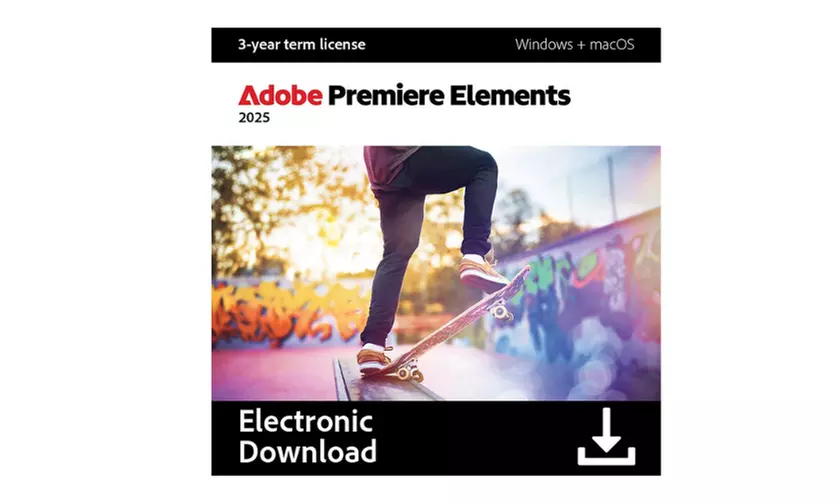 Adobe Photoshop ou Premiere Elements 2025 - licence de 3 ans