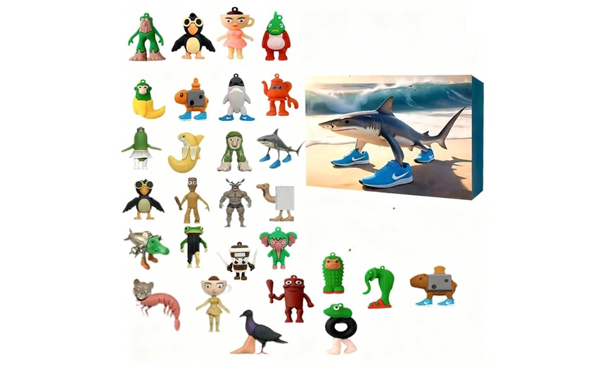 Image 6: 24-Piece Italian Brainrot Action Figures Advent Calendar