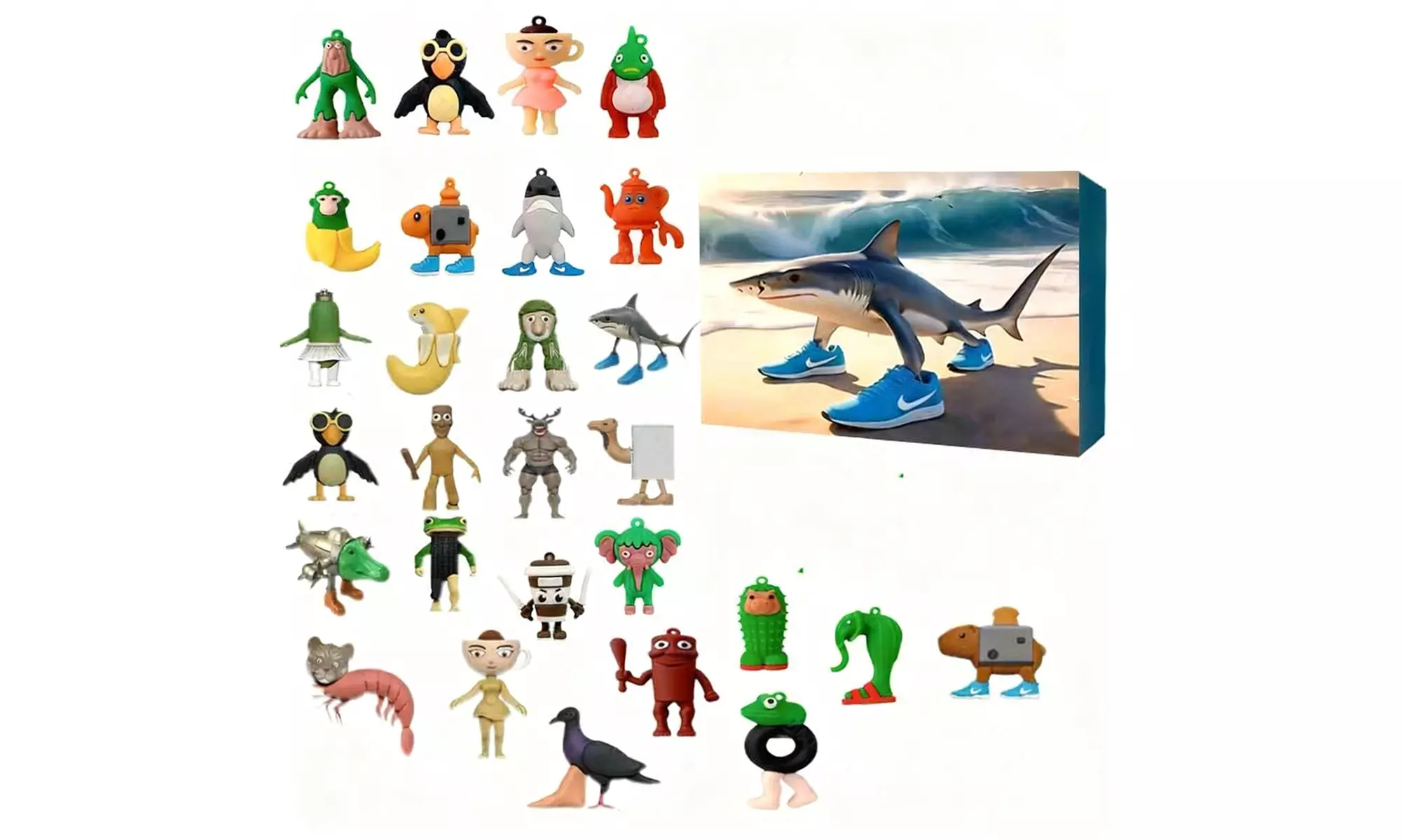 24-Piece Italian Brainrot Action Figures Advent Calendar