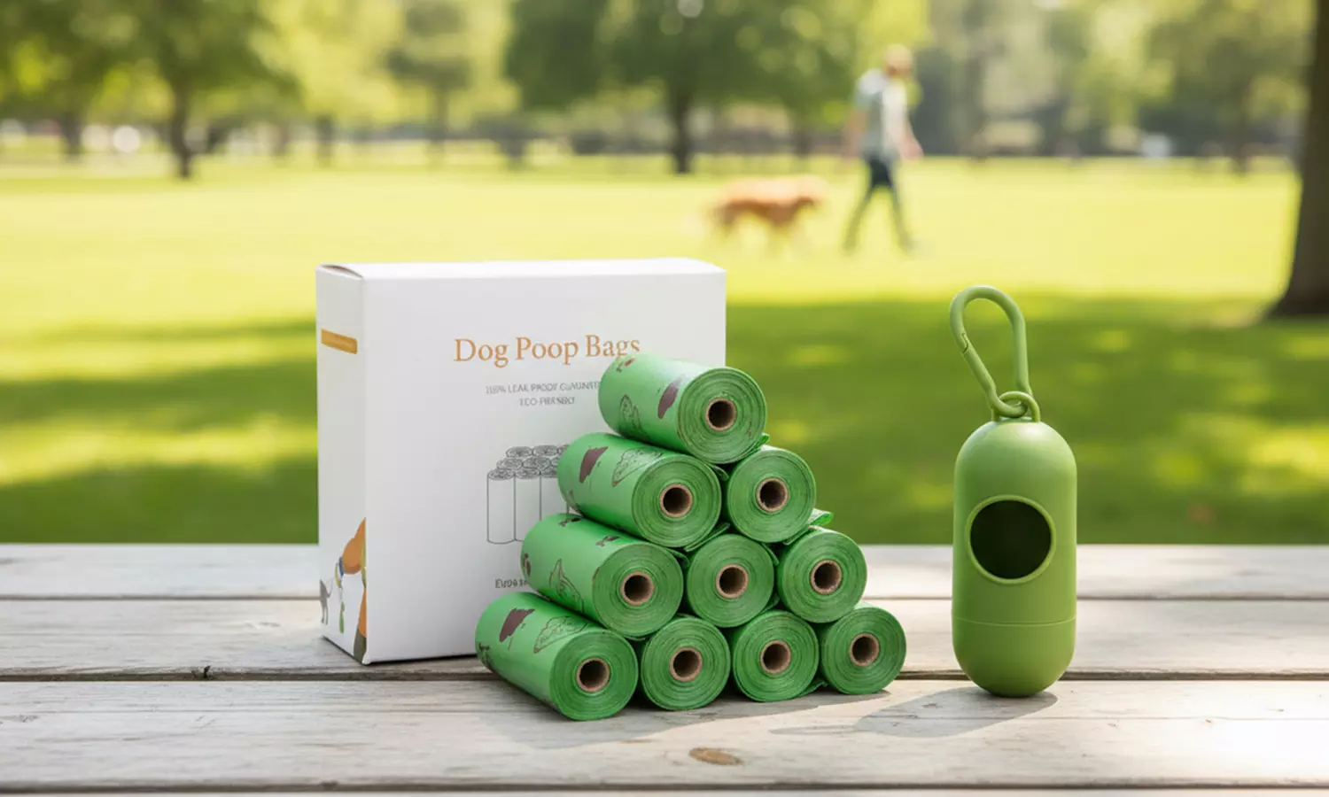 180 Count Dog Biodegradable Poop Waste Bags with Dispenser