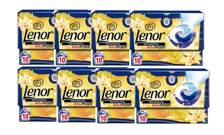 Image 3: 40, 80 of 160 Lenor All-In-One Pods met vanille-geur