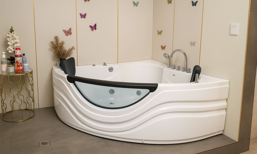 Image 1: Revitalise with Relaxing Hot Tub with Optional Full Body Spa Treatment