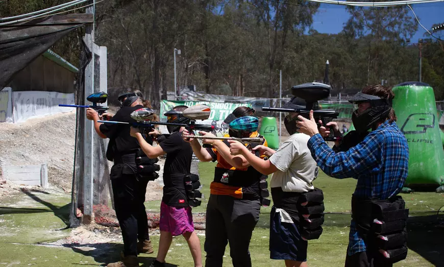 Image 1: Exciting Paintball Party for 5 or 10 People