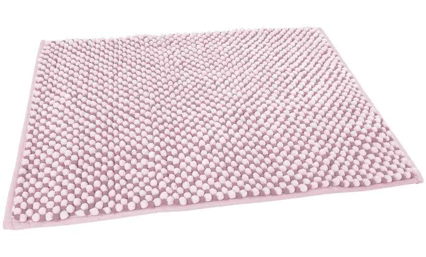 Image 6: Tappeto bagno antiscivolo in ciniglia Dots