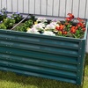 Image 5: Elevated Open Bottom Sectioned Metal Garden Bed
