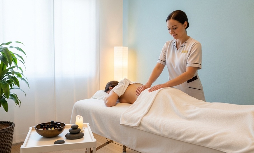Image 1: Detox & Glow: Lymphatic Massage, Dermaplaning Facial & Aromatherapy