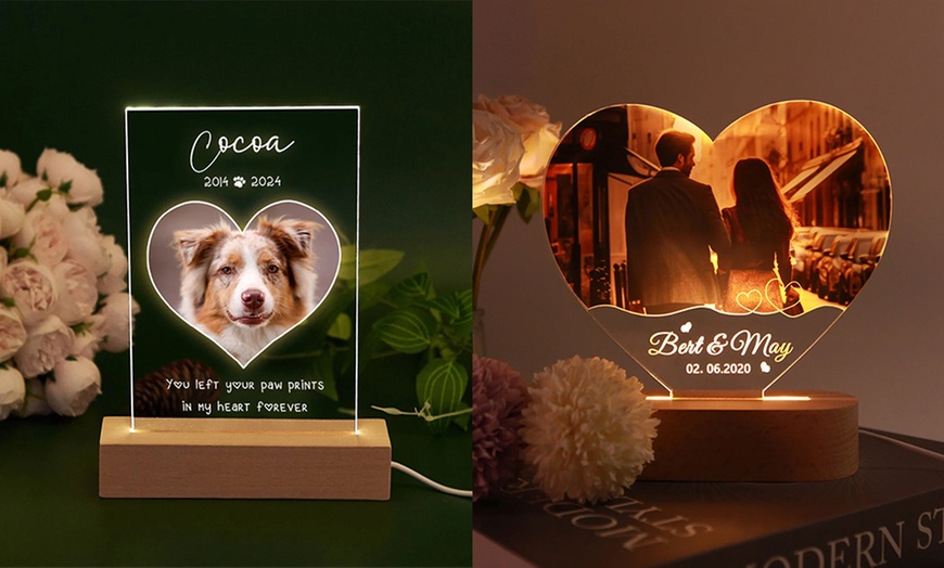 Image 3: Personalized Pet Memorial Night Light from Justyling