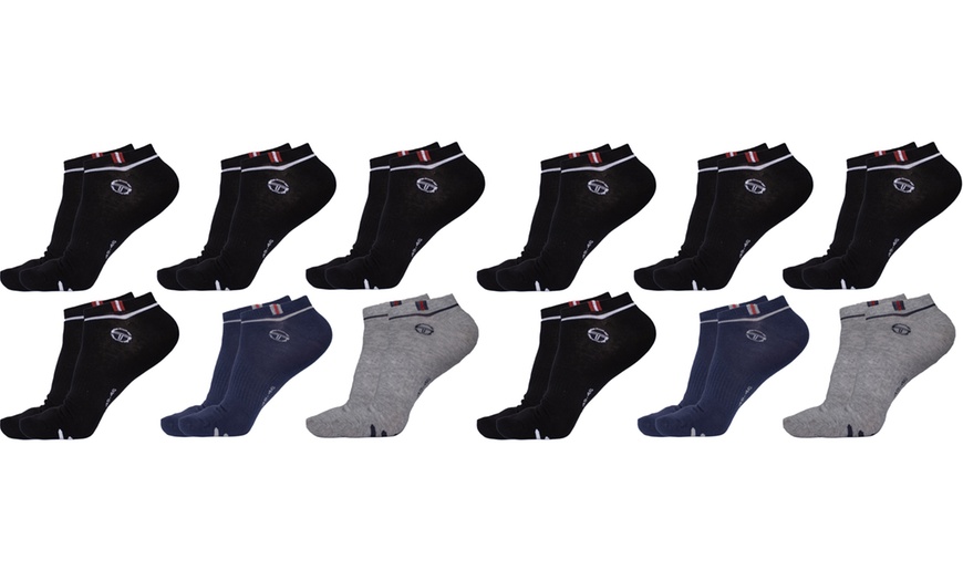Image 7: Paires de chaussettes invisibles en coton mélangé Sergio Tacchini 