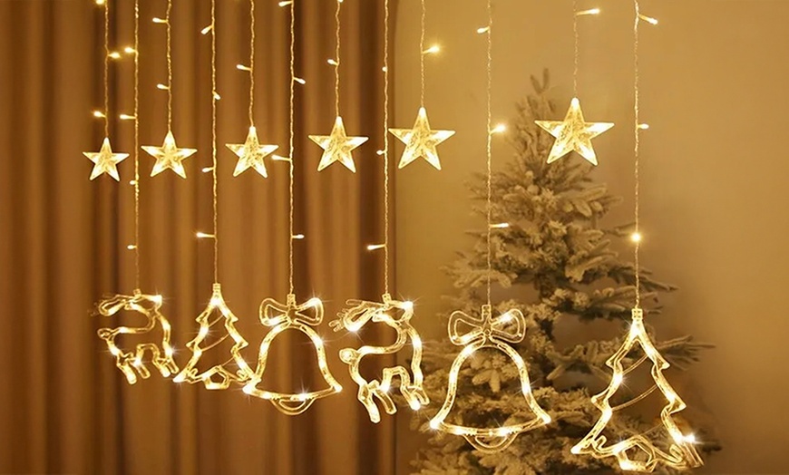 Image 1: 1 of 2 magische led-kerstgordijnen 