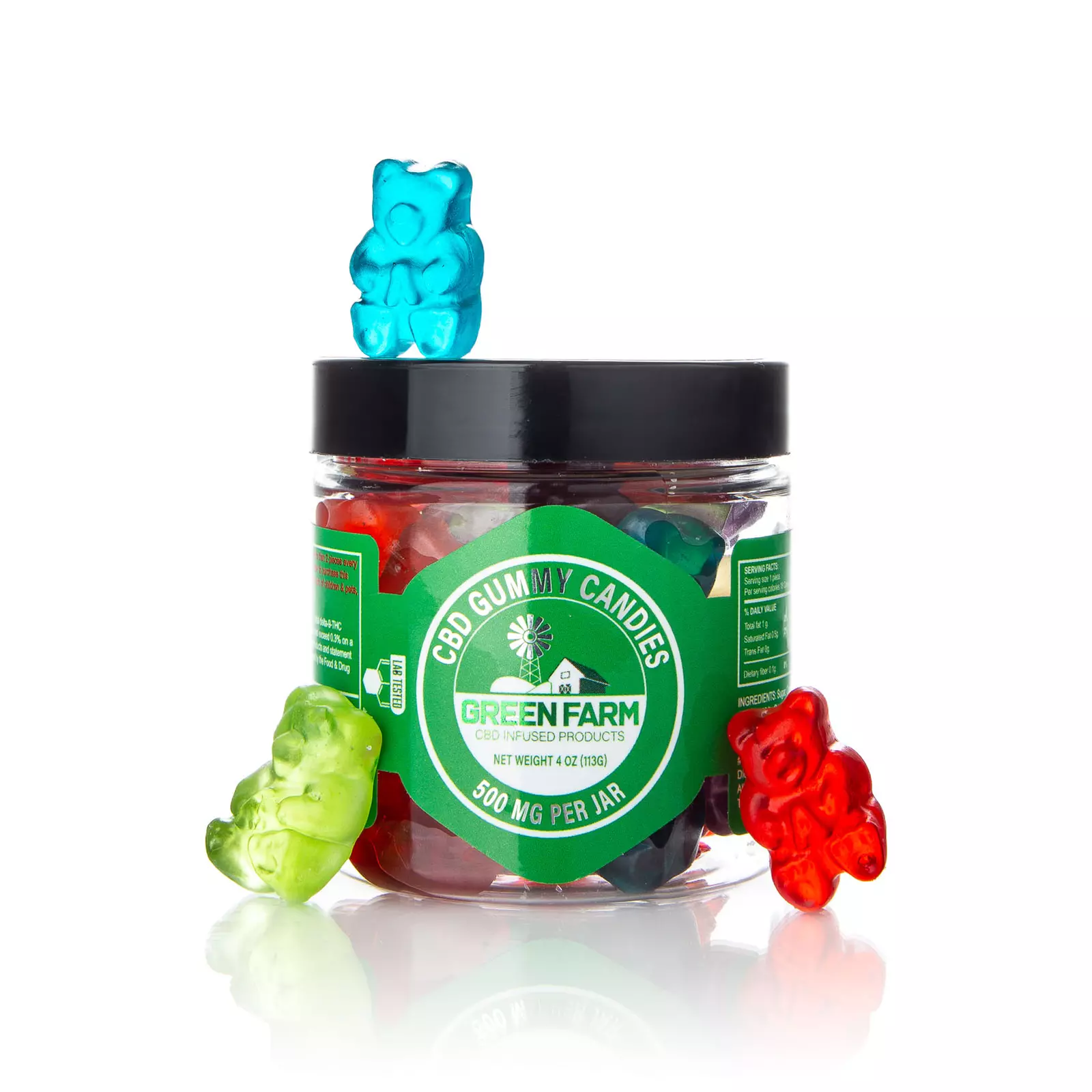 Explore Green Farm CBD Clear Bears: 500 to 5000 MG Power