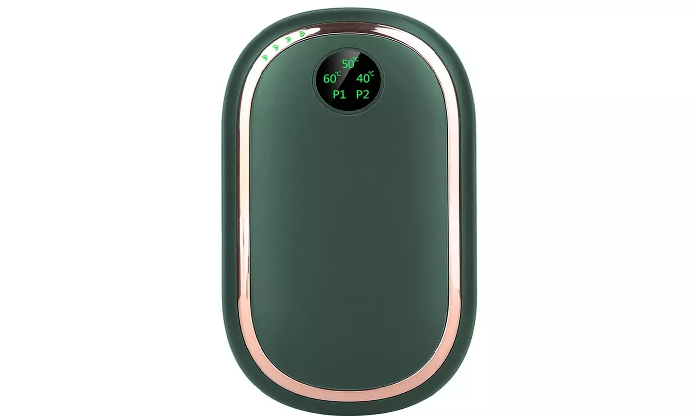 iMounTEK 5,000mAh Double-Sided Hand Warmer & Rechargeable Power Bank w/ Display