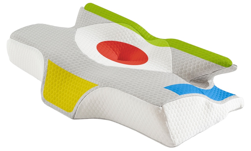 Image 4: Oreiller papillon à mémoire de forme avec 6 zones de confort