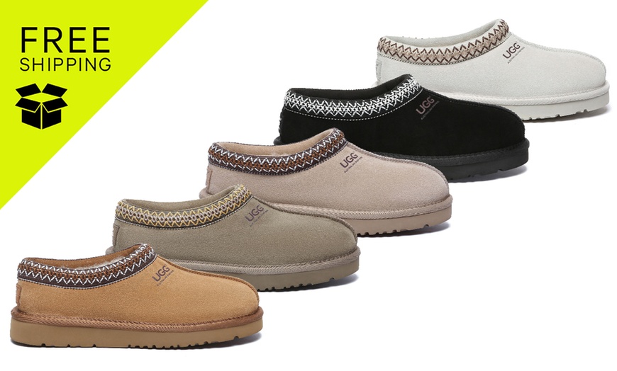 Image 1: Uggs Ankle Tazzy Slippers Hippie