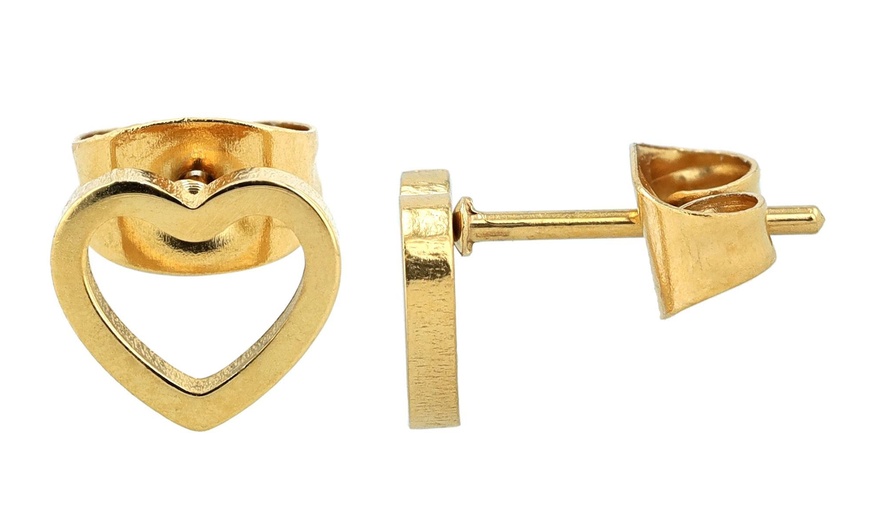 Image 17: Akzent Edelstahl-Ohrstecker für Damen