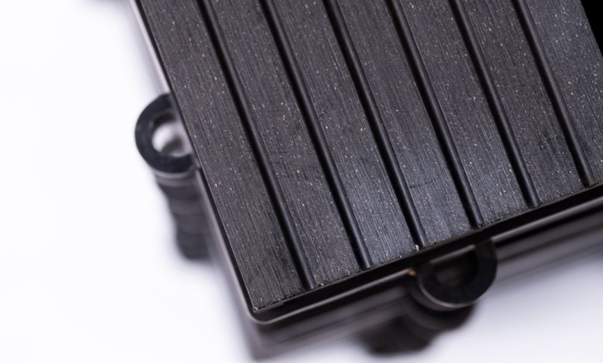 Image 10: Up to 50 Packs of Non-Slip Decking Tiles - Grey or Brown