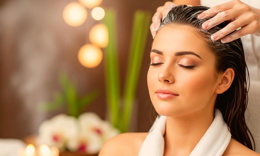 Image 2: Facial, Scalp Massage, or Signature Facial with Optional Body Rub