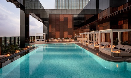 For 1: Breakfast Buffet with Adult Only Pool Access - SunGlo 19 @5* DoubleTree by Hilton Dubai M Square Hotel