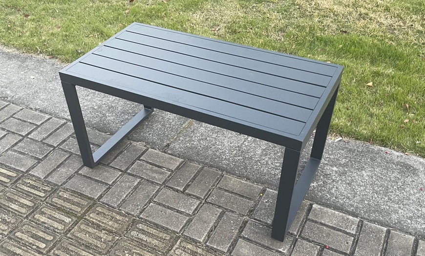 Image 4: Fimous 10-Seater Aluminium Outdoor Lounge Sofa Set