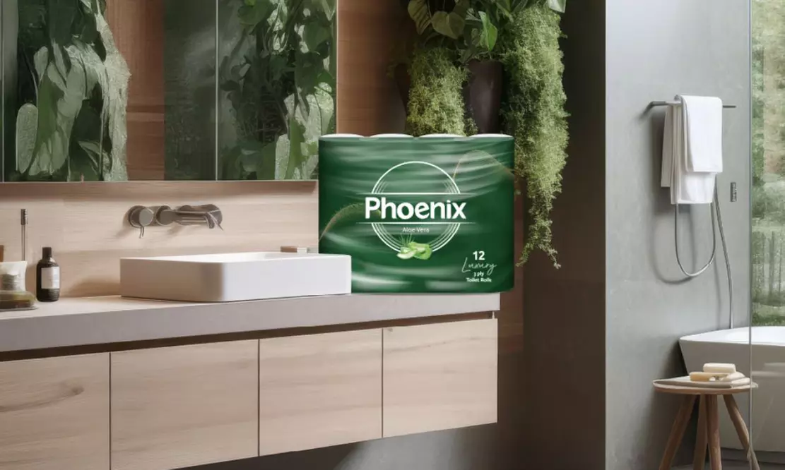 12, 24, 60 or 120 Phoenix Aloe Vera Toilet Rolls