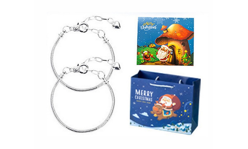 Image 4: 24-Day Christmas Advent Calendar Bracelet Making Kit