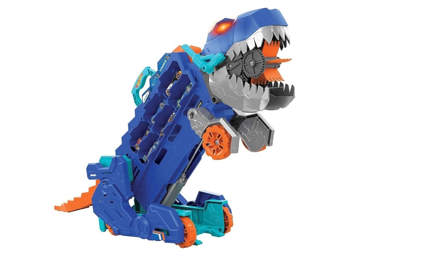 Image 3: Hot Wheels City Mega Dino trasportatore per bambini