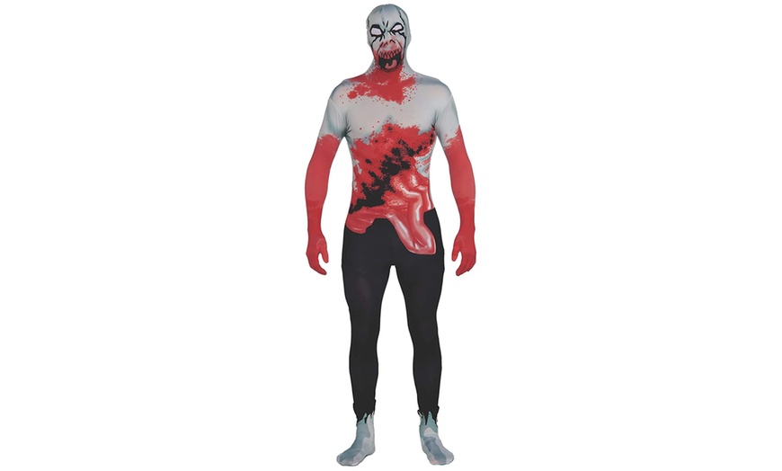 Image 1: Halloween Adult Costume Zombie Skin Suit