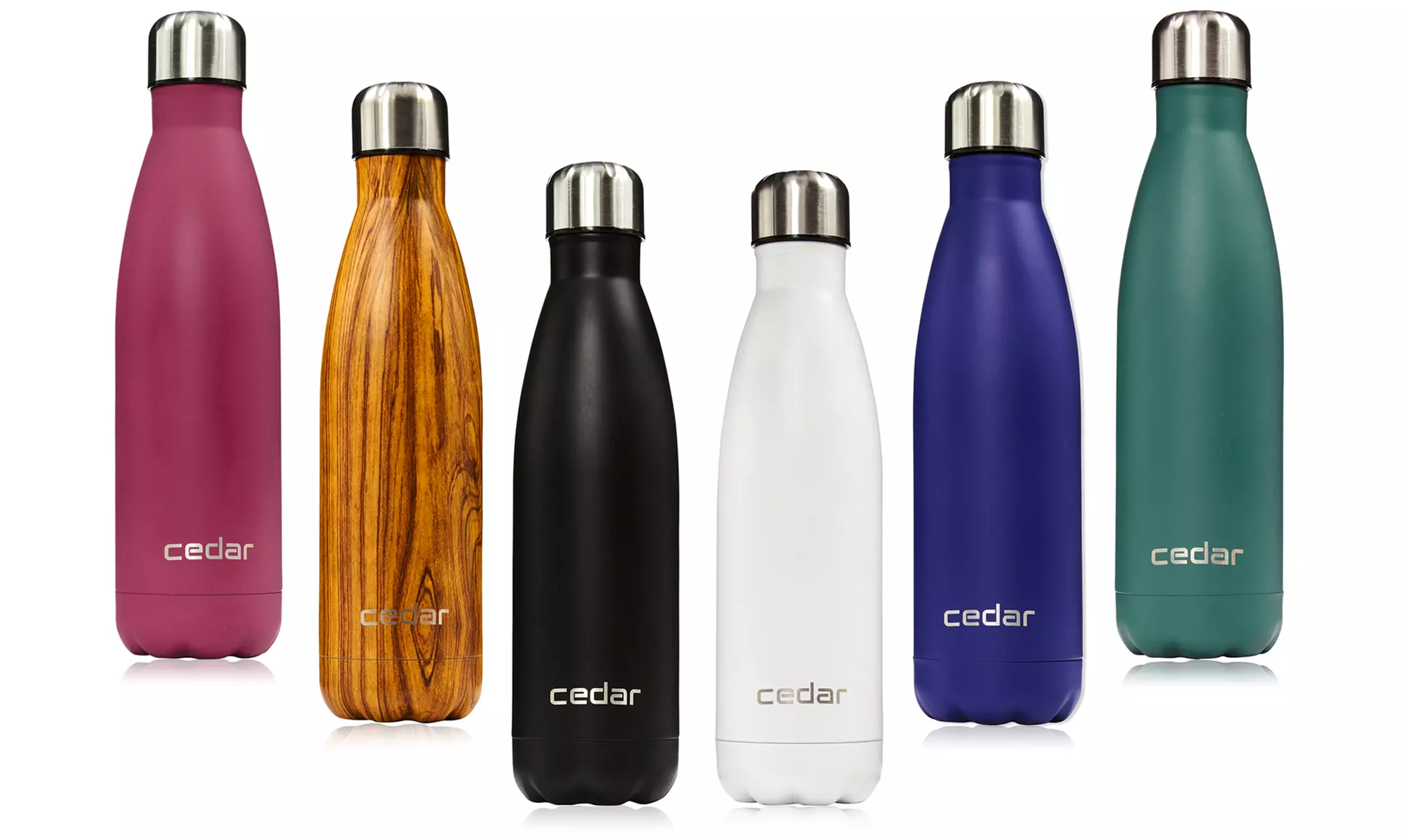 Cedar Double-Insulated 17-Oz. Stainless Steel Sports Water Bottle - Primary Image