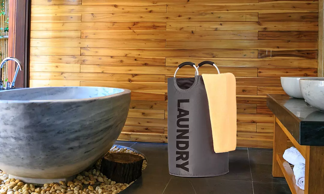 One or Two Collapsible Laundry Basket Hampers