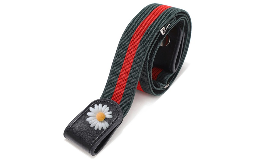 Image 8: Daisy Buckle-Free Belt