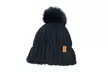 Winter Beanie Hat for Women Faux Fur Pom Pom Hats Womens Warm Cap - Second Medium