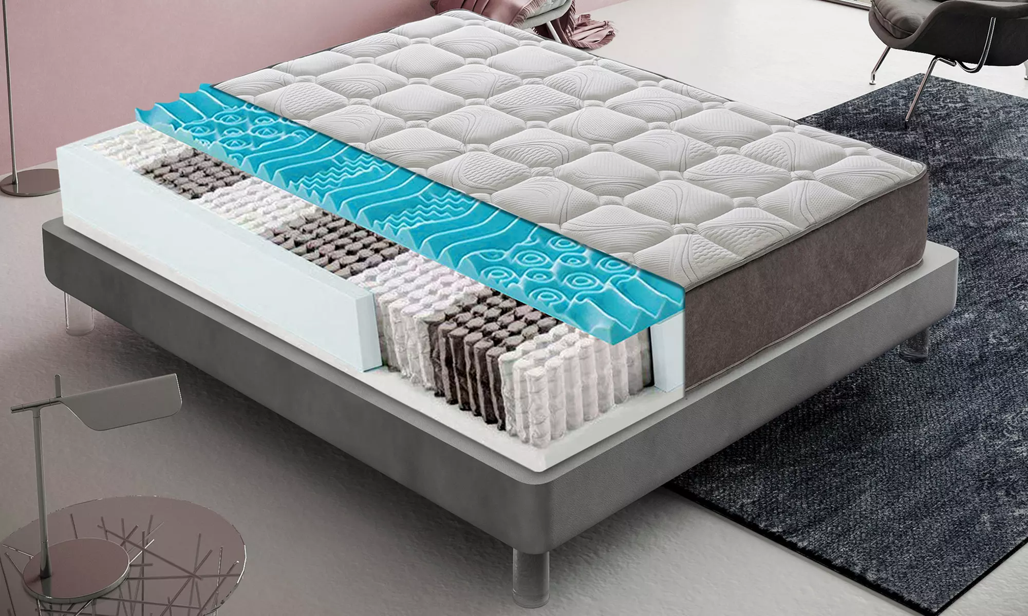 Hybrid-Matratze mit 13 Zonen in der Größe nach Wahl - Primary Image